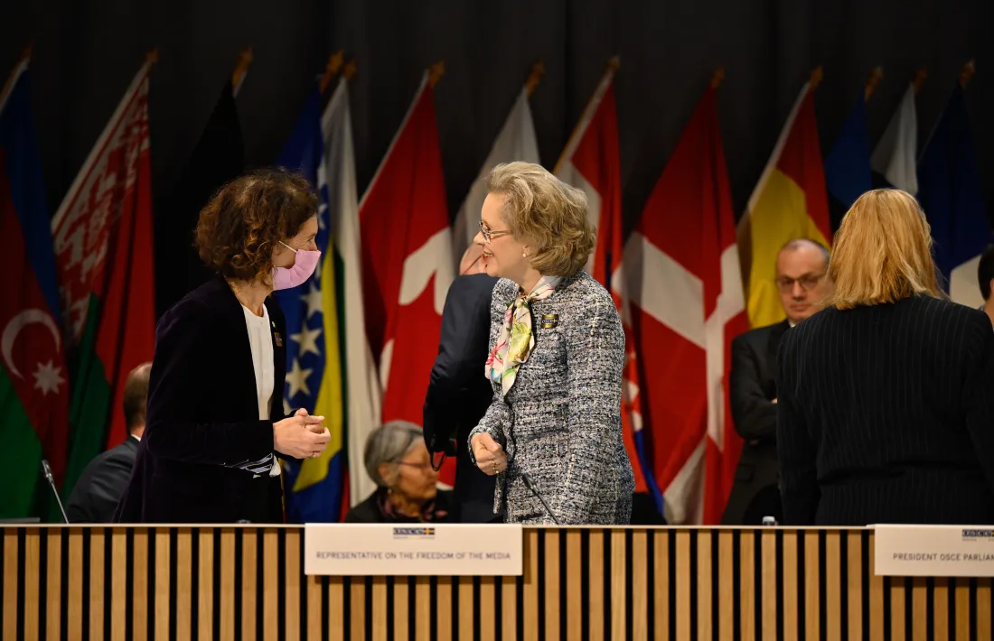 Un moment del consell de ministres de l'OSCE.