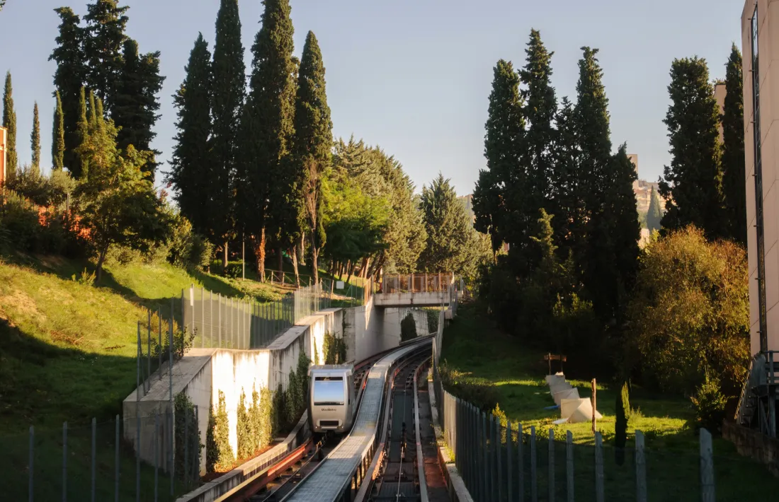 El minimetro de Perugia era només un projecte quan Casadevall va anar a visitar la ciutat l’any 2000.