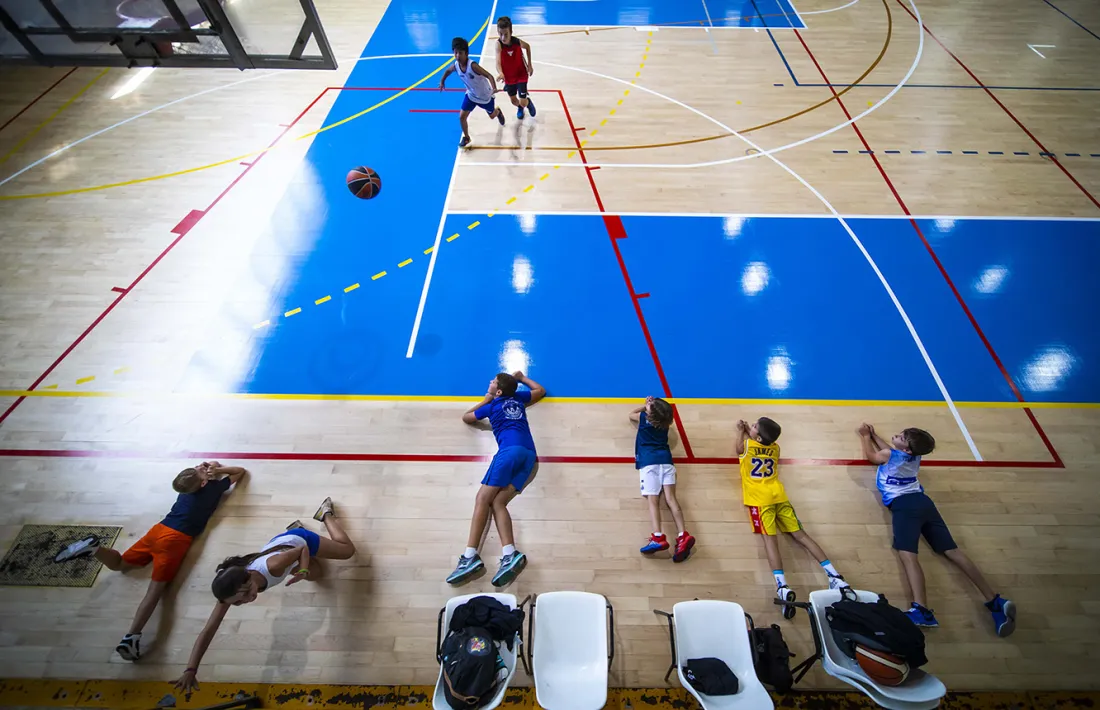 Una activitat de bàsquet a Andorra la Vella.