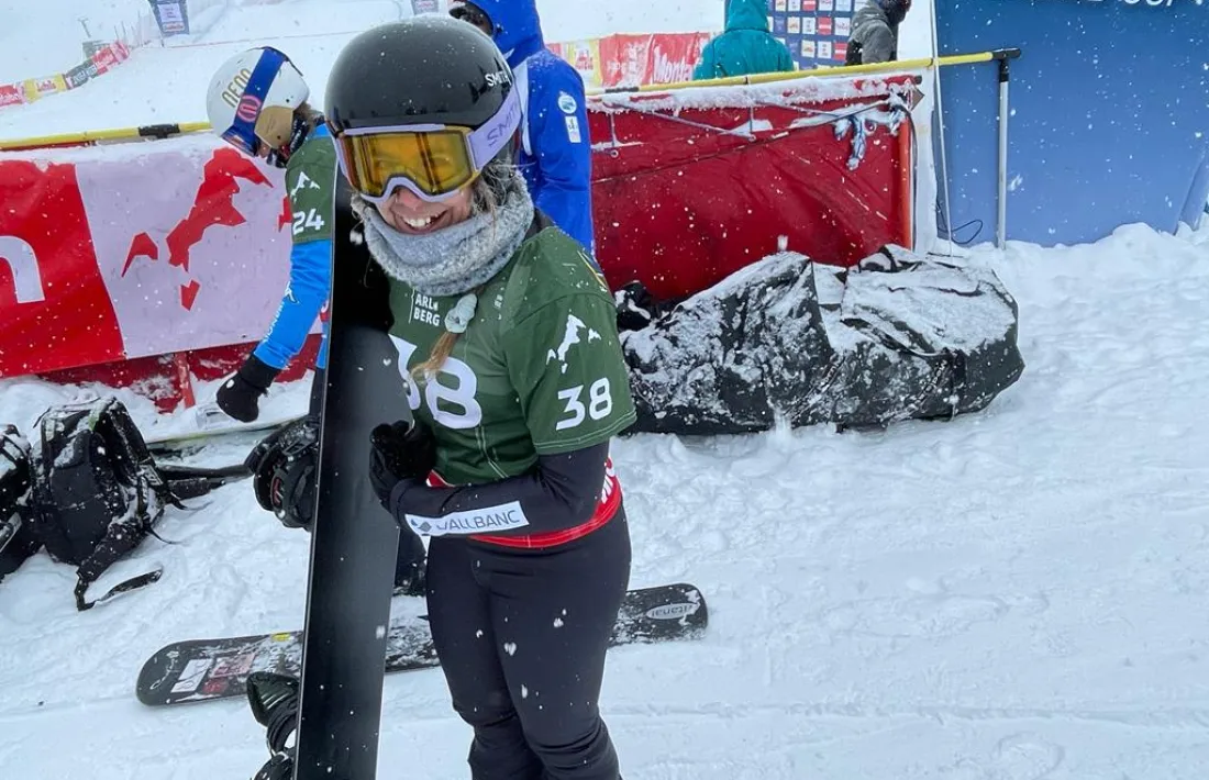 Maeva Estevez es va classificar ahir per disputar per primera vegada unes finals de Copa del Món de surf de neu.