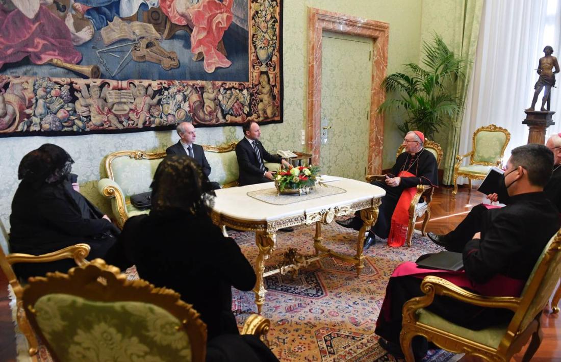 Espot també s'ha reunit amb el secretari d'Estat de la Santa Seu, el cardenal Pietro Parolin.