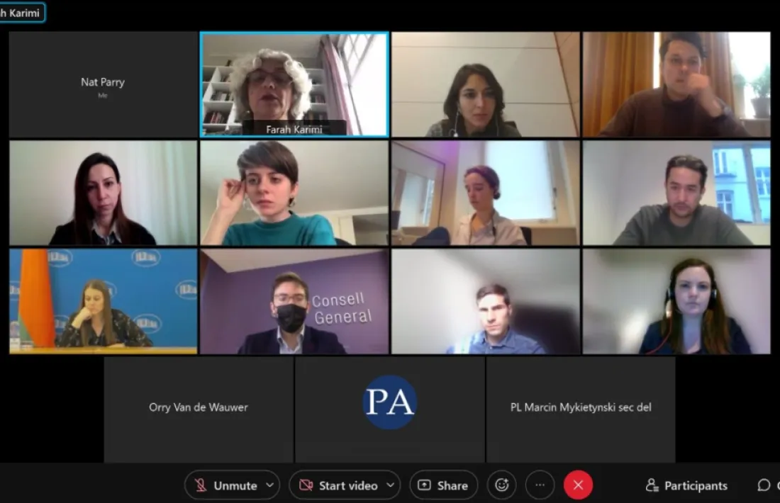 Un moment de la reunió del grup de joves parlamentaris de l'OSCE-PA