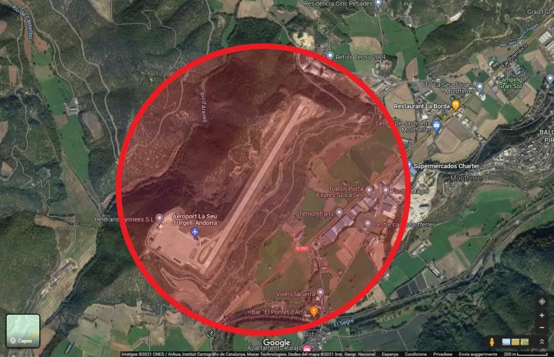 Imatge del radi que abasta l'acció. 