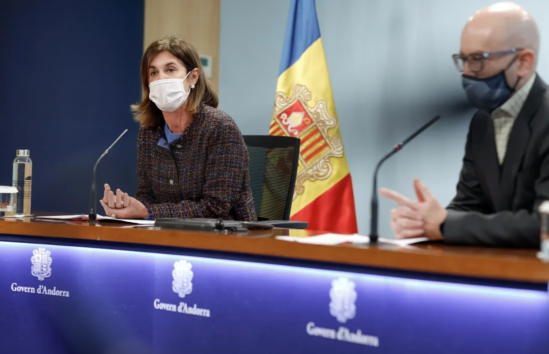 La ministra d'Educació i Ensenyament Superior, Ester Vilarrubla, aquest migdia.