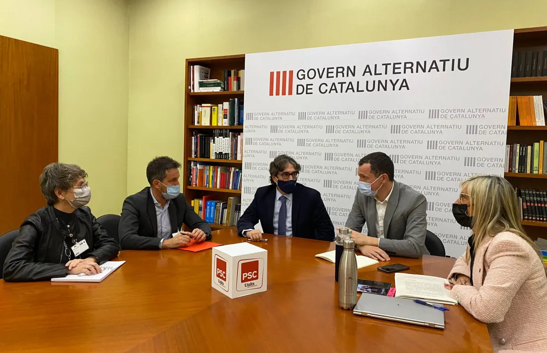 Un instant de la reunió celebrada a Barcelona.