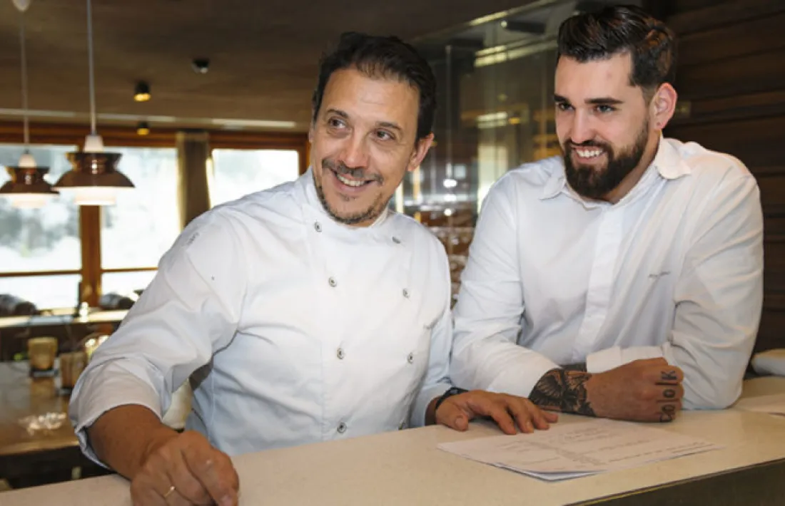 Francis Paniego i Jordi Grau, els artífex de l'estrella Michelin de l'Ibaya.