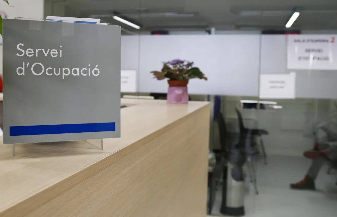 Interior del Servei d’Ocupació.