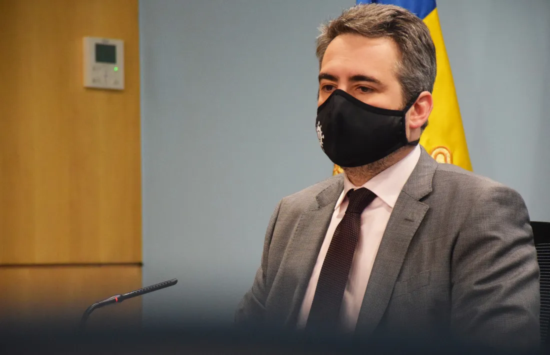 El ministre de Finances i portaveu del Govern, Eric Jover.