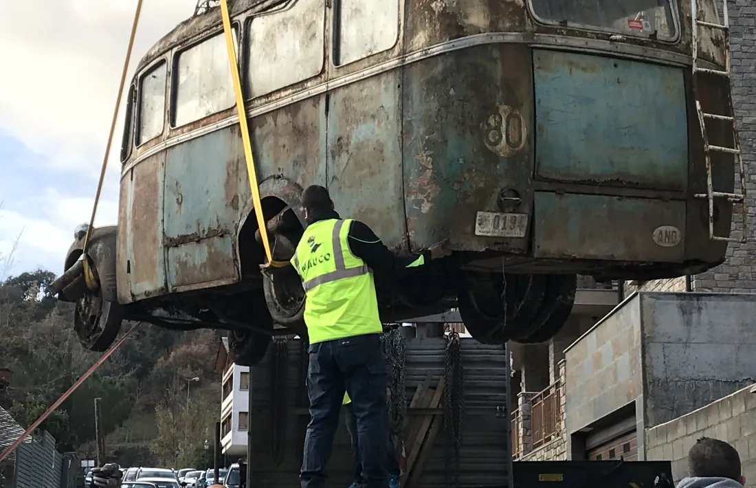 El Fargo el 15 de desembre del 2018 a Fontaneda, on l’últim propietari l’havia aparcat en un solar..