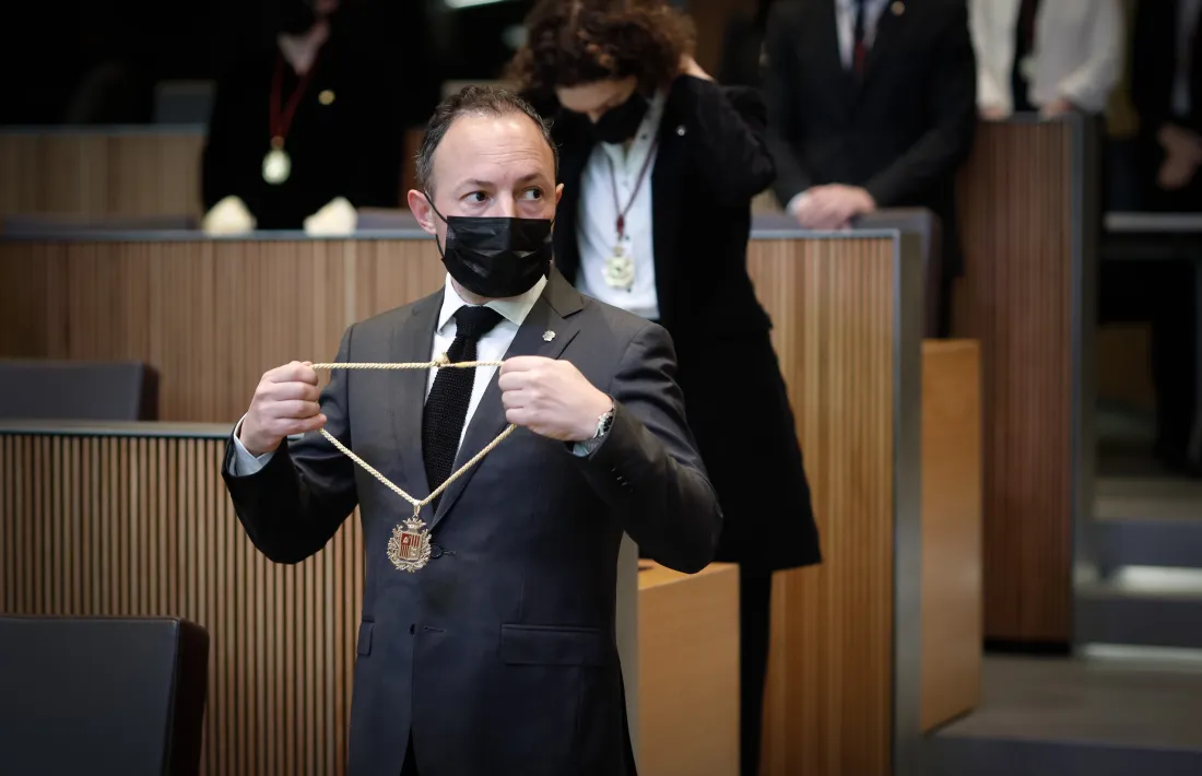 El cap de Govern, aquest dimarts durant la sessió tradicional de Sant Tomàs.
