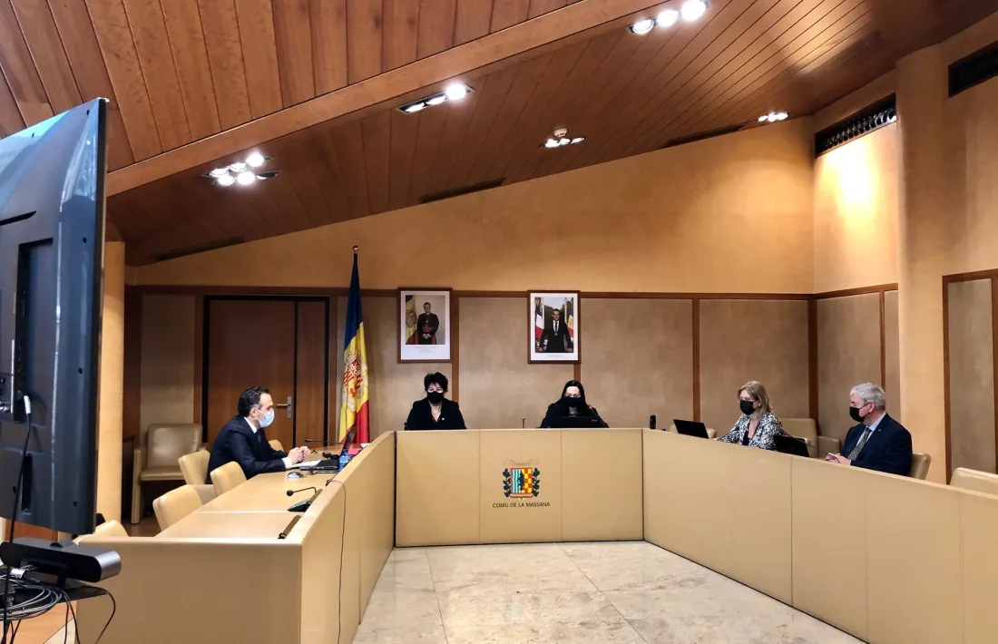 Un moment de la sessió de Comú de la Massana, aquest matí.