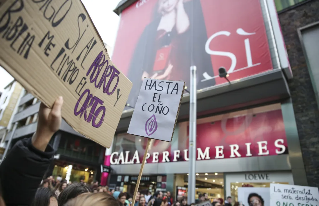 Manifestació del 8 de març del 2020.