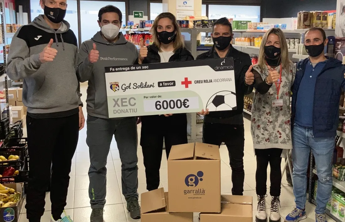 Gol Solidari, amb Creu Roja Andorrana.