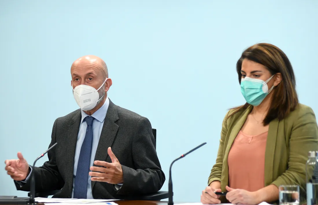 Benazet i Cosan en la roda de premsa d'aquesta tarda.