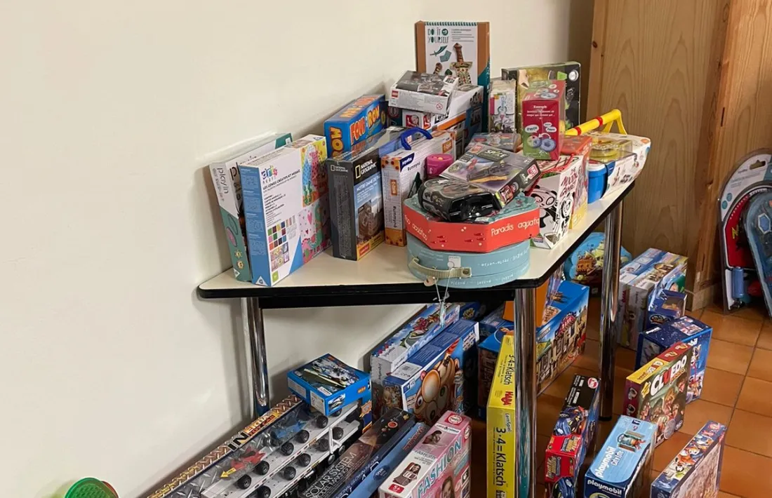 Part de les joguines recollides en la campanya de Càritas.