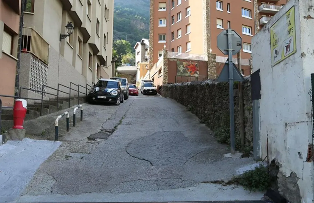 L'estat actual del pujador dels Fontanals del Pui, a la zona del Solà.