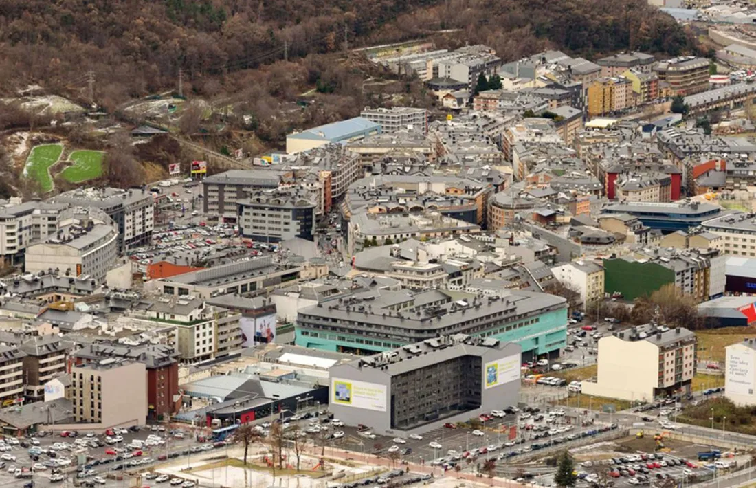 Vista aèria de la vall central.
