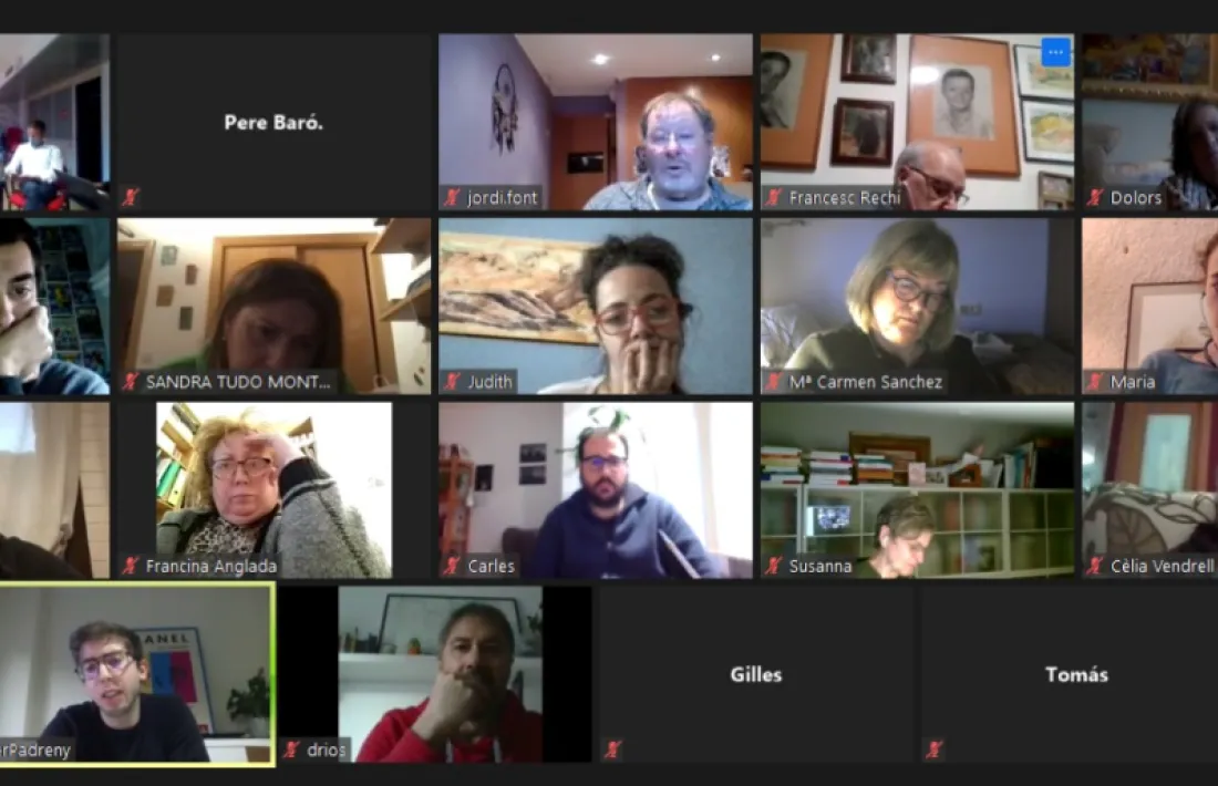 La reunió del comitè directiu del PS de dissabte es va fer en format híbrid per la situació epidemiològica.