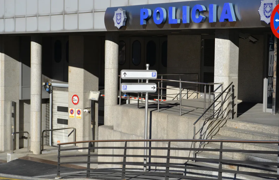 El despatx central de la Policia.