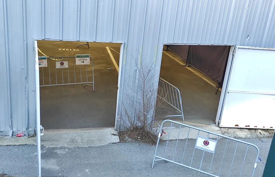 L'entrada a l'stop lab, on es fan les proves TMA i TRA.