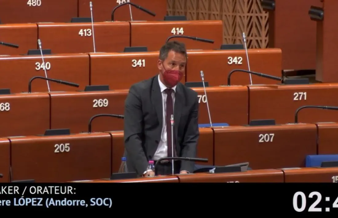 Pere López, al Consell d'Europa.