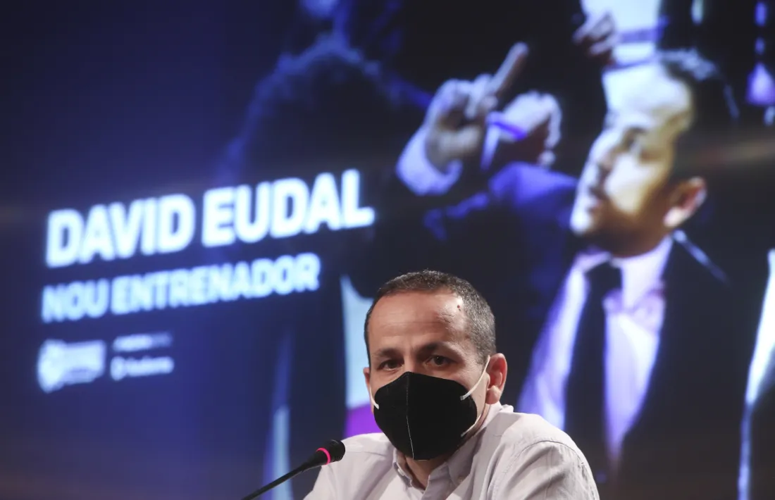 David Eudal, nou entrenador del BC MoraBanc en substitució del destituït Ibon Navarro, va ser presentat ahir.