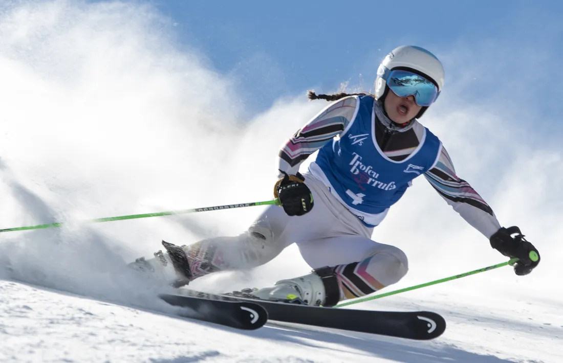 Lia Escabrós va fer-se amb la medalla de plata a l’eslàlom gegant U16.