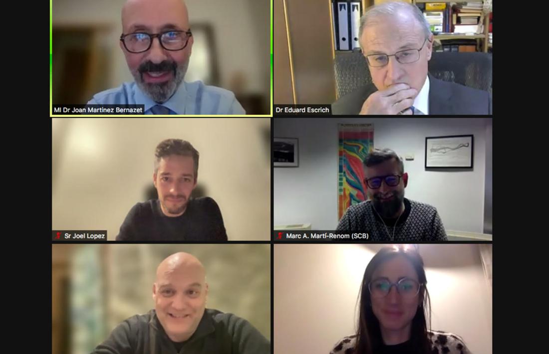 Els participants en la jornada han intervingut de forma telemàtica.