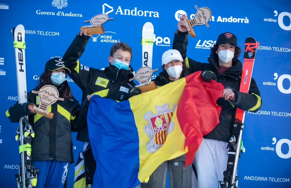 Andorra, en una última jornada on va haver-hi l’or de Maià Font en supergegant masculí U16, va acabar tercera per equips.