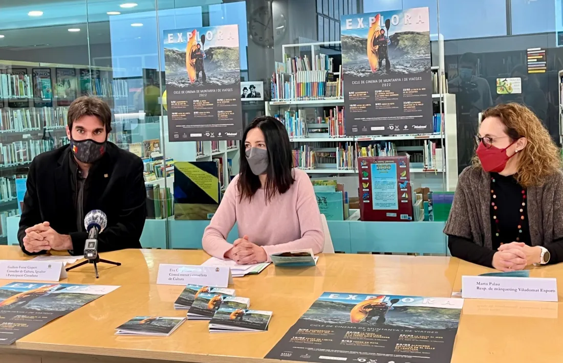 La presentació de la 14a edició del Cicle de cinema de muntanya i de viatges.