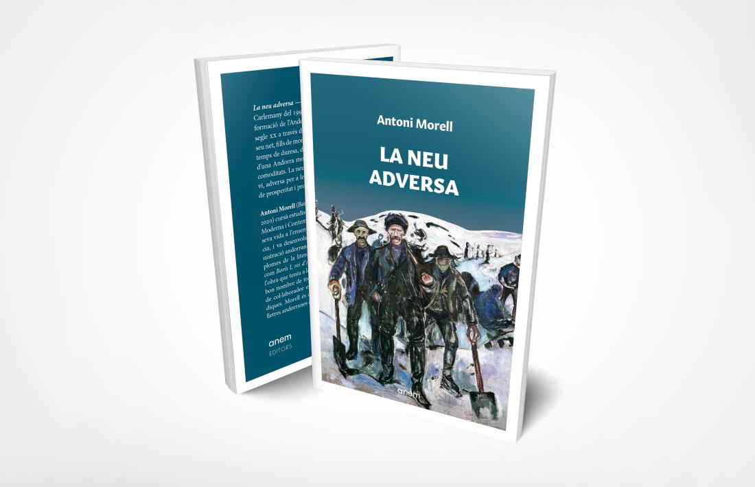 Portada de la reedició de 'La neu adversa' que Anem publicarà a finals de mes.
