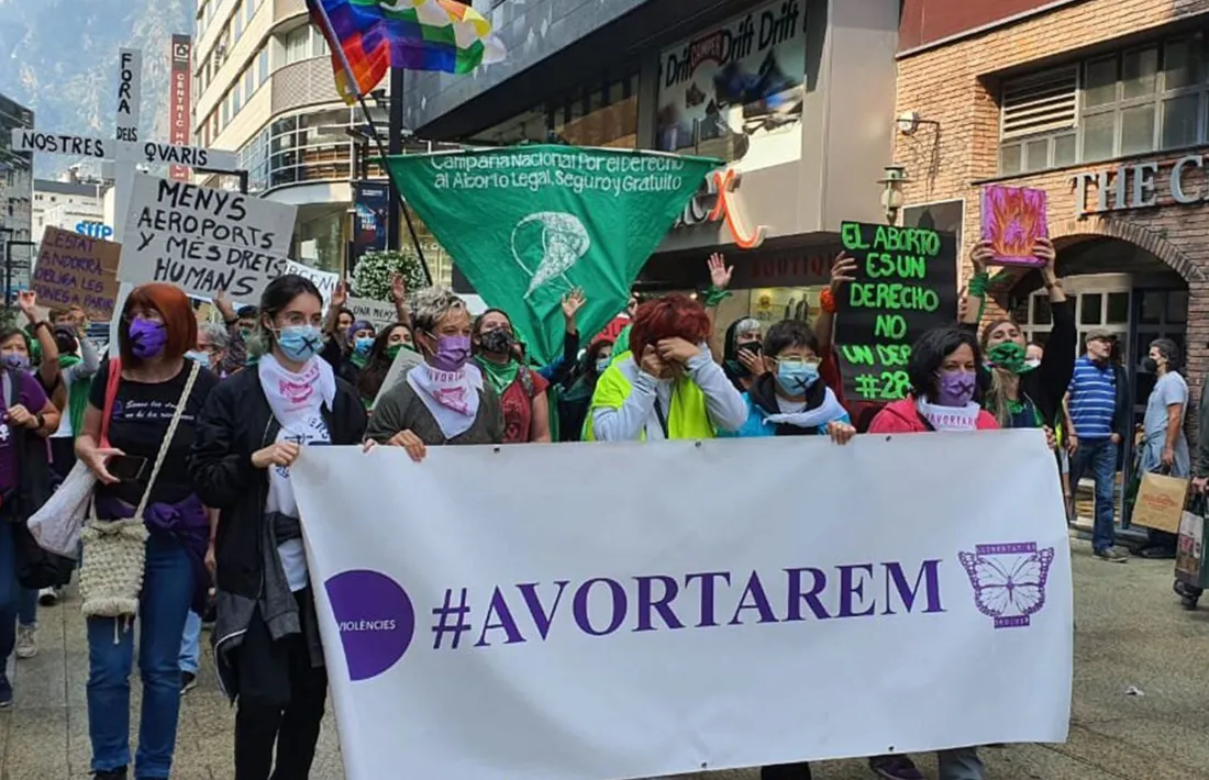 La darrera manifestació per reivindicar el dret a avortar a Andorra.