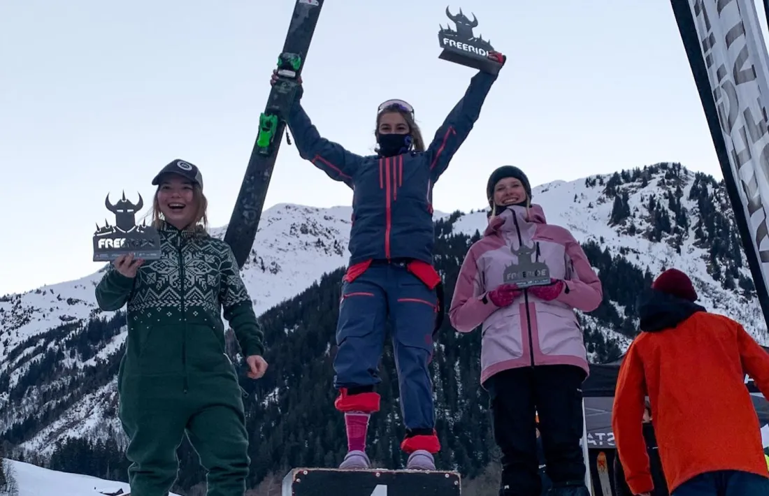 Blanca Aracil, al lloc més alt del podi.