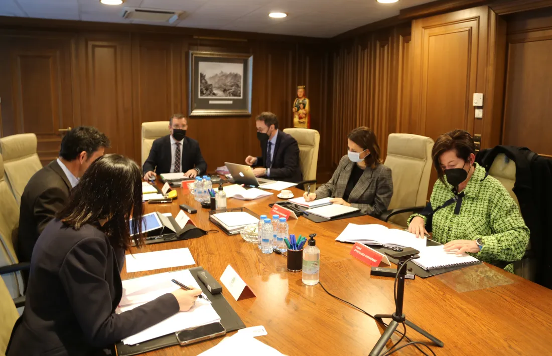 Un moment de la reunió de cònsols celebrada avui a Sant Julià de Lòria.