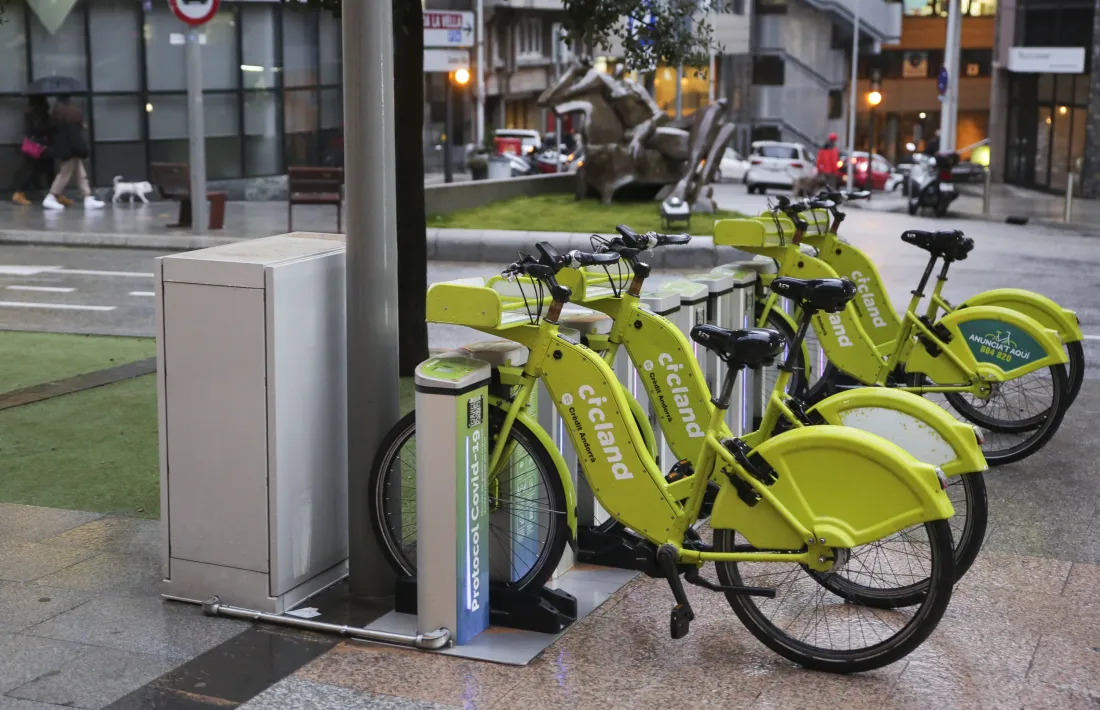 Bicicletes del servei de Cicland a Escaldes-Engordany.