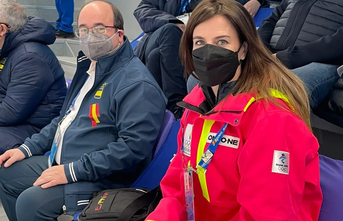 Sílvia Riva i Miquel Iceta a Pequín.