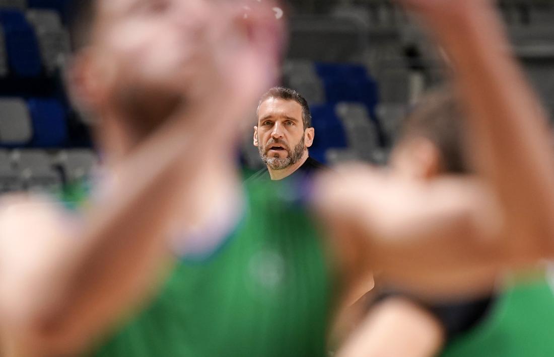 Ibon Navarro, ahir en l’entrenament.