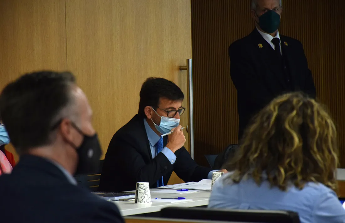 El president de la comissió gestora del Fons de reserva de jubilació, Jordi Cinca, en una comissió parlamentària.