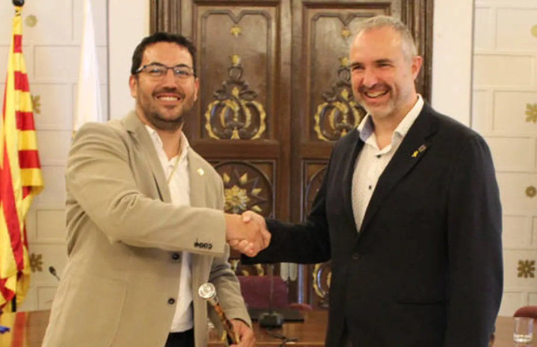 Francesc Viaplana i Jordi Fàbrega, alcalde i vicealcalde de la Seu d'Urgell.