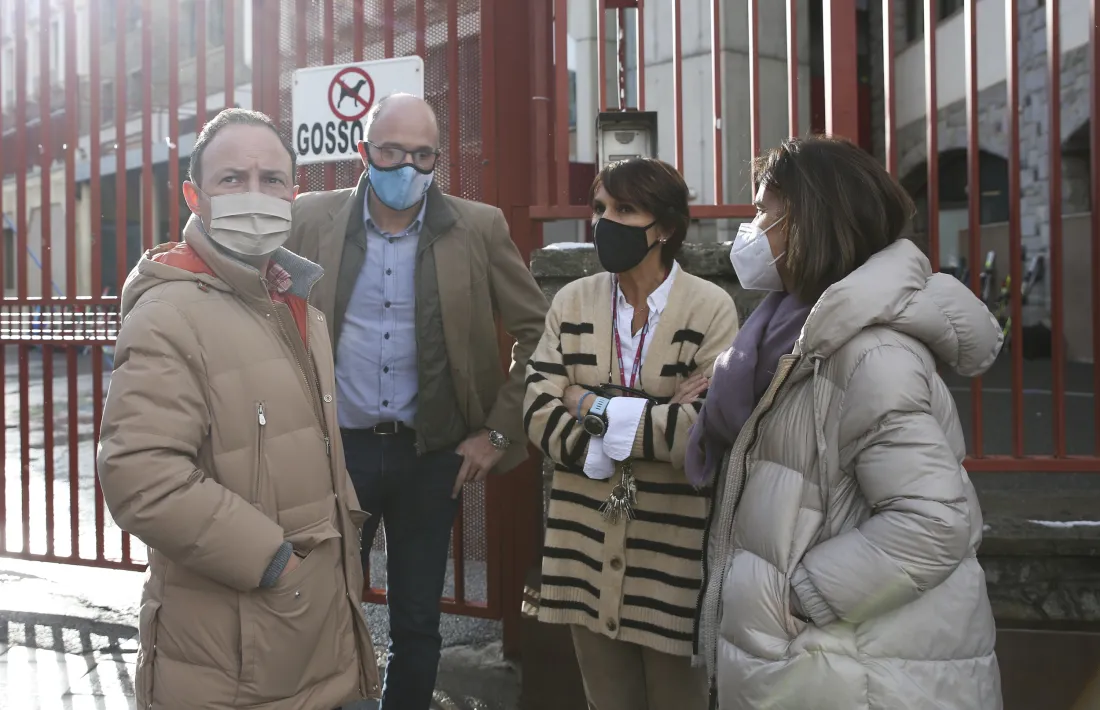 Espot i Vilarrubla en la visita al centre de Formació Professional de la Massana.