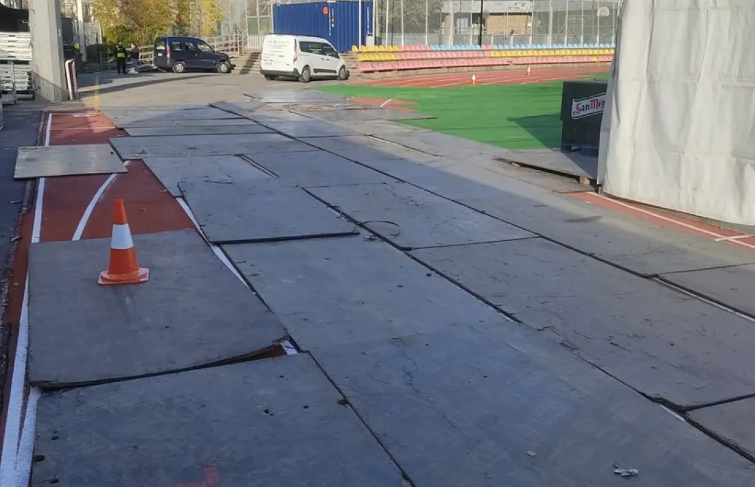 Estat de la pista del Comunal.