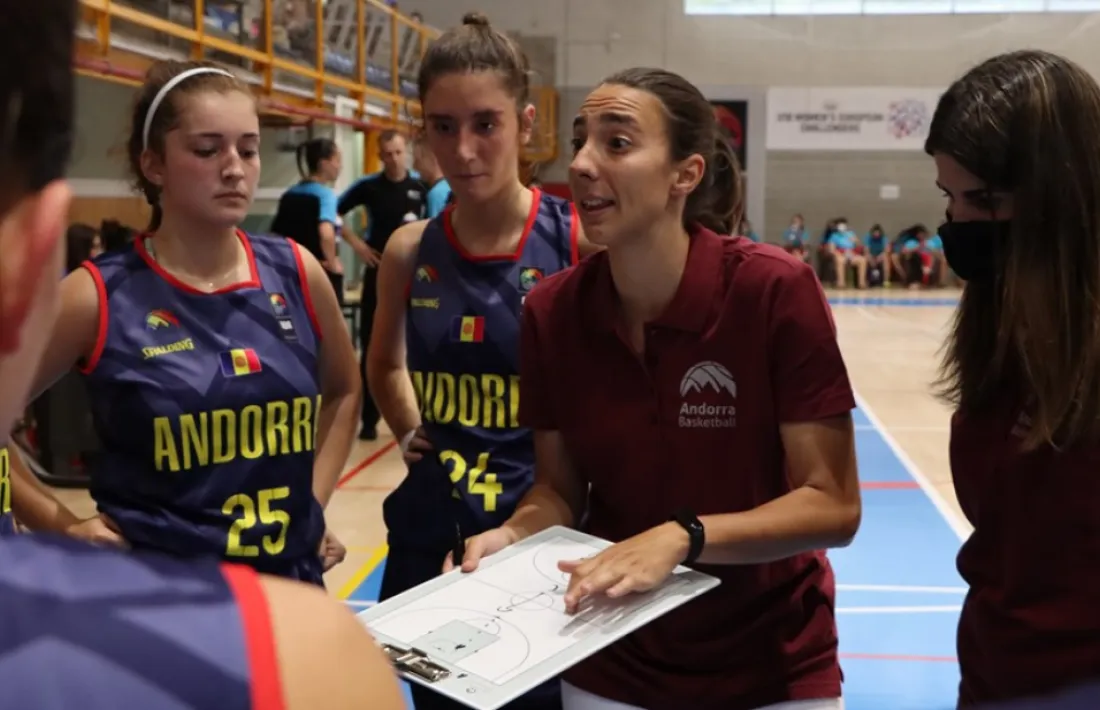 Cristina Andrés, amb la U18.