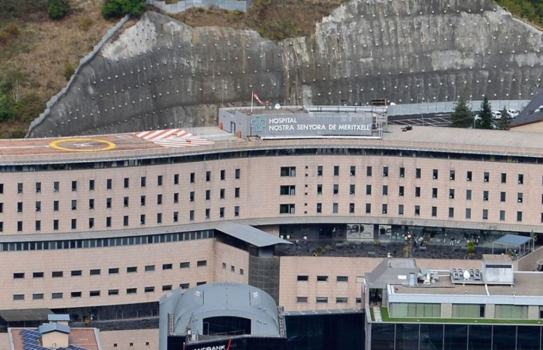 Vista de l'hospital Nostra Senyora de Meritxell, on hi ha 10 persones ingressades.