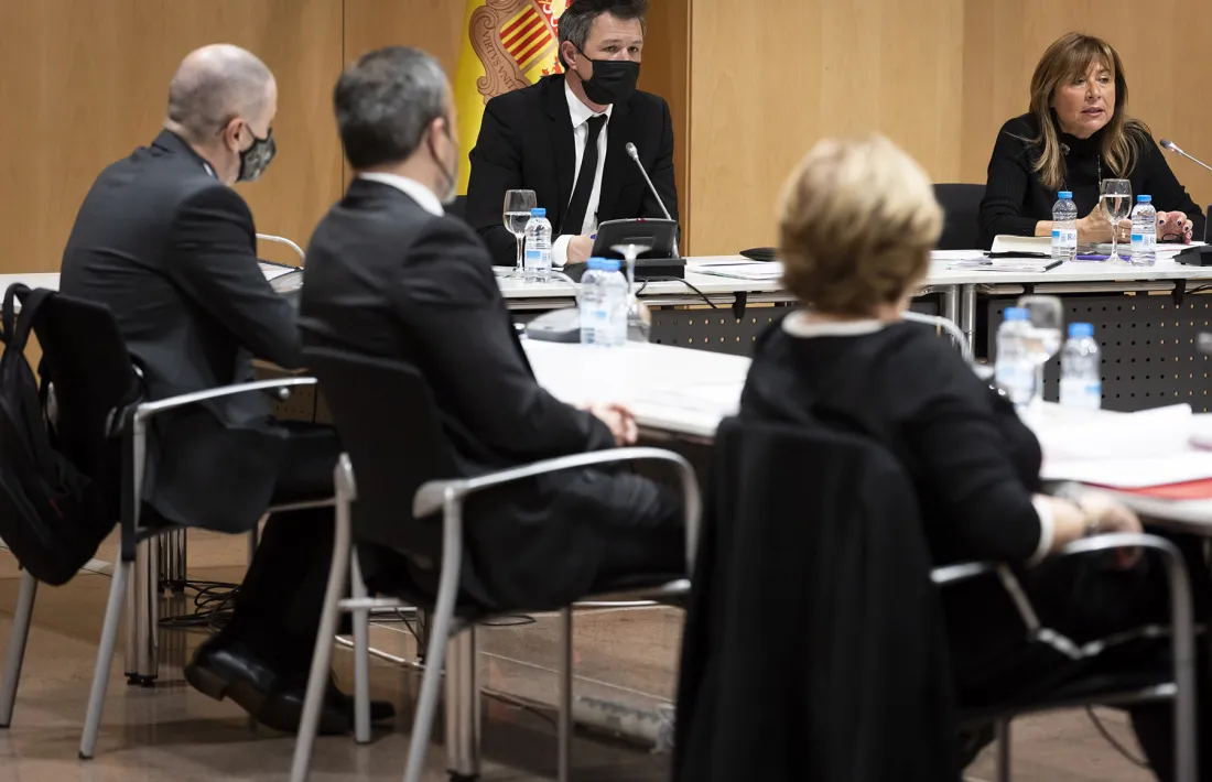Un moment de la sessió del consell de Comú, aquesta tarda.