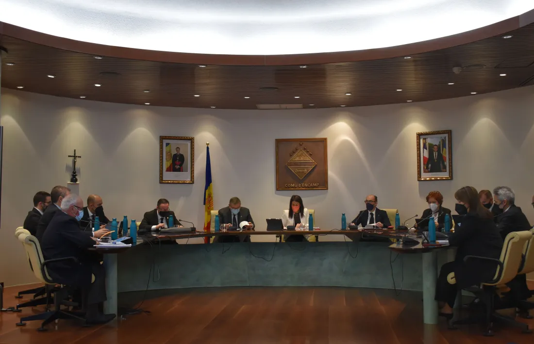 La sessió del tradicional Consell de les Talles d'Encamp que s'ha celebrat aquest dilluns.