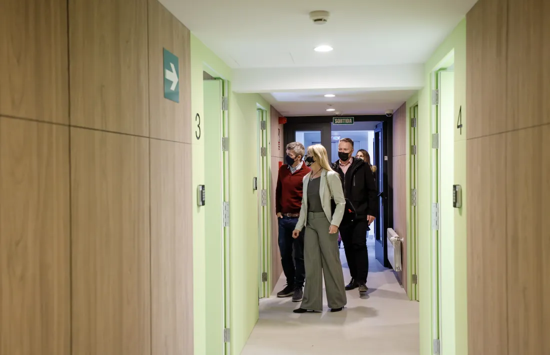 Un instant de les visites al CREI.