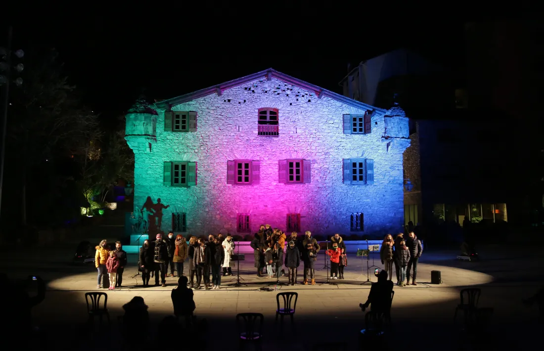 L'any passat es va il·luminar la façana de la Casa de la Vall.