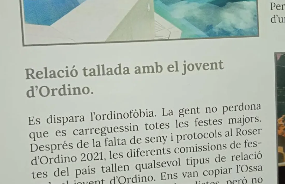 Fragment del diari de Carnaval encampadà, 'Encamplove', que ha generat la polèmica.