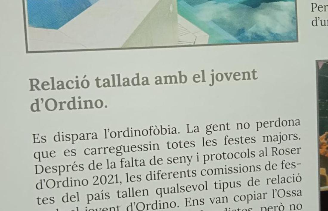 Fragment del diari de Carnaval encampadà, 'Encamplove', que ha generat la polèmica.