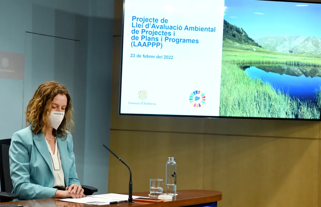 La ministra Sílvia Calvó ha presentat avui el projecte de llei d’avaluació ambiental de projectes i de plans i programes.